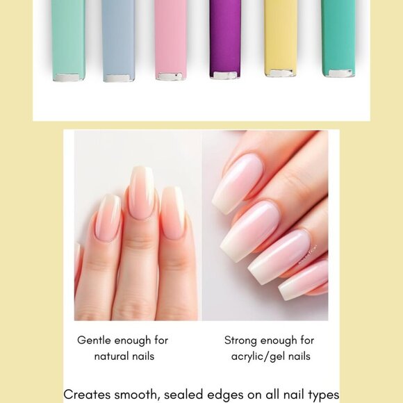 🌈 EASTER BASKET 6-Pack Luxury Nail File Set 🌈 Professional Ombre Collection - Picture 5 of 5